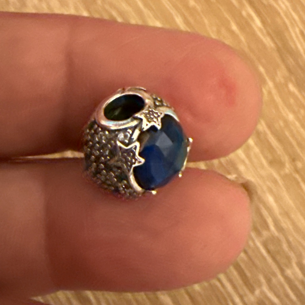 Silver And Blue Star Charm